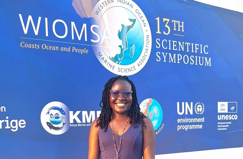 Angela Nyangwe at WIOMSA 2025. Credit: WIOMSA